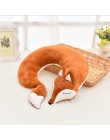 HazyBeauty piękny Fox zwierząt bawełna pluszowe poduszka pod kark podróży do domu samochodem poduszka poduszka opieki zdrowotnej