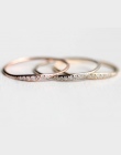 Luksusowe Srebrny Rose Gold Engagement Wedding Band Pierścień Proste Obrączki Biżuteria Dla Kobiet Biżuteria zakochanej Przyczyn