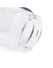 HIPSTEEN 47*50MM 50ML szklane butelki butelka życzeń puste pojemniki do przechowywania próbek słoiki z korkową zatyczką-przezroc