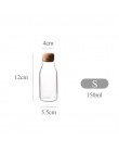 Szklane słoiki Mason Jar przezroczyste pudełko do przechowywania może korek korek butelka małe szklane butelki uszczelnionych ko