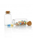 5 sztuk mały wazon małe butelki biżuteria fiolka fiolka ze szkła i drewniane pudełko szklanych butelek, które chcą prezent pudeł