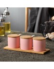 Naczynia kuchenne kreatywny ceramiczny pojemnik na przyprawy i cukiernica pudełko do przypraw zestaw gospodarstwa domowego butel