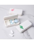 IVYSHION 1Pc przenośne pudełko na pigułki plastikowe pudełko na pigułki zestaw medyczny witamina medycyna pudełka przechowywanie