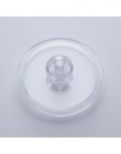 Przenośny akrylowe okrągłe słoiki do wacik kosmetyczny pojemnik kosmetyczny organizator Qtip makijaż biżuteria pudełko do przech