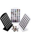 Uchwyt akrylowy Wyświetlacz dla 40 sztuk 18/20mm Snap Przyciski Pokaż Craft Biżuteria Akcesoria