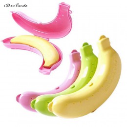 Śliczne 3 kolory owoce pojemnik na banana pudełko pojemnik na lunch do przechowywania TB banana przypadku narzędzia kuchenne z t
