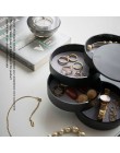 4 warstwy biżuteria pudełko do przechowywania 360 stopni obrotowy Holder biżuteria organizator dla kolczyki gumowe zespół branso