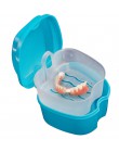 Szafka na przybory do czyszczenia zębów higieny jamy ustnej Dental fałszywe zębów pudełko do przechowywania z wiszące netto poje