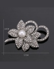 Fabryka Sprzedaż Bezpośrednia Kryształ Diamante & Sztuczna Pearl Kwiat Moda Liści i Jelenie Broszka Pins dla Kobiet w Różne Wzor