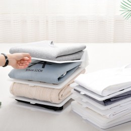 10 sztuk/zestaw składana tkanina stojaki do przechowywania proste odzież szafa regały kończąc strona główna koszula bielizna org