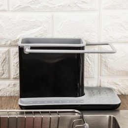 Półka do przechowywania gąbka kuchnia opróżniania zlew ociekaczem Rack stojak do przechowywania naczyń organizer do kuchni stoi 