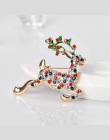 Rinhoo Christmas gift skarpety kapelusz deer kwiat śniegu cat Santa Claus Broszki Pins collar Biżuteria Ślubna kobiet broszka