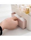 CYSINCOS plastikowy organizer na kosmetyki do makijażu pudełko na biżuterię pudełko do przechowywania kosmetyków z szufladą akry