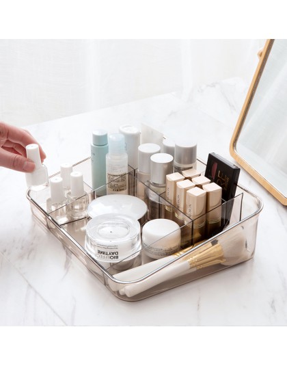 MeyJig makijaż kosmetyczne pudełko do przechowywania biurko łazienka organizator makijaż o dużej wydajności wyświetlacz przypadk