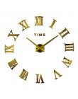 Oferta specjalna 3d duże akrylowe lustrzany zegar ścienny diy zegarek kwarcowy martwa natura zegary nowoczesny wystrój domu salo
