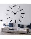 Diy zegar ścienny salon nowy akrylowy zegarek kwarcowy 3d zegary reloj de pared dekoracji domu gorący Metal naklejki ścienne