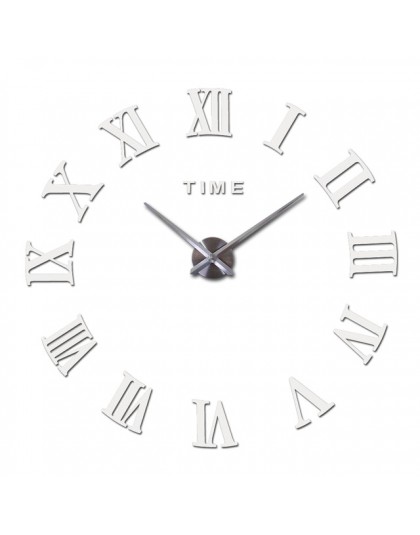 Elegancki stylowy zegar ścienny samoprzylepny nowoczesny styl akrylowy dekoracyjny ozdobny minimalistyczny