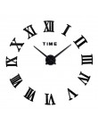 Elegancki stylowy zegar ścienny samoprzylepny nowoczesny styl akrylowy dekoracyjny ozdobny minimalistyczny