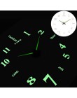 3D Luminous prawdziwe duży zegar ścienny rzucili lustro naklejki ścienne Diy salon wystrój domu mody zegarki kwarcowe duże zegar