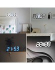 Zegarek LED Alarm zegarek ładowania USB elektroniczny cyfrowy zegary ścienne Horloge 3D Dijital Saat Home Decoration stół biurow