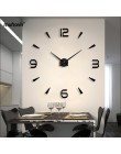 Zestaw żagiel 2019 nowy zegar ścienny akryl Metal lustro duże spersonalizowane dekoracje zegary ścienne 3D duże zegary ścienne d