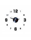 Nowy zegar ścienny zegarek nowoczesny design duże dekoracyjne zegary europa akrylowe naklejki salon akrylowe zegary ścienne i