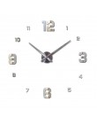2019 darmowa wysyłka nowy prawdziwego metalu 3d diy akrylowe lustrzany zegar ścienny zegarek zegary dekoracja do domu nowoczesne