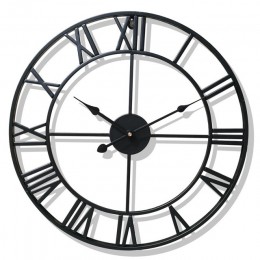 Nowoczesny uniwersalny metalowy zegar ścienny okrągły w czarnym i miedzianym kolorze cyfrowy wiszący do salonu sypialni biura