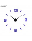 Zestaw żagiel 2019 nowy zegar ścienny akryl Metal lustro duże spersonalizowane dekoracje zegary ścienne 3D duże zegary ścienne d