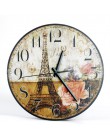 Dekoracje do domu duży zegarek zegar ścienny okrągły Vintage kreatywny milczy salon dekoracje ścienne zegar ścienny wodoodporna 