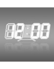 3D doprowadziły nowoczesny zegar ścienny cyfrowy kontrola dźwięku tabeli budzik biurkowy temperatura noc światło Saat zegar ście