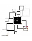 2019 salon nowy zegar ścienny 3d diy zegary dekoracja do domu zegarek horloge murale kwarcowy akrylowe naklejki na lusterka darm