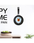 Sztućce projekt kreatywny omlet garnek kształt kuchnia zegar kreatywny nowoczesna dekoracja domu wiszące tabeli