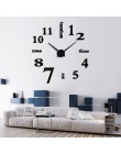 Gorąca 3D duże zegary ścienne lustro naklejki ścienne zegarek DIY nowoczesny Design Horloge Murale Reloj De Pared różdżka zegar