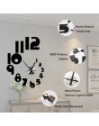 2019 nowy DIY duży zegar ścienny nowoczesny Design milczy kwarcowy zegarek naklejki 3d salon Home Decor akrylowe Horloge darmowa