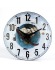 Duża moda nowoczesny zegar ścienny milczy projekt kreatywny ziemi obraz sztuki domu salon dekoracyjne zegarki zegary ścienne Dec