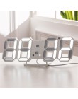Elegancki zegar led 3D na biurko do pracy cyfrowy do sypialni biura z termometrem stojący