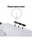 Oryginalny wielofunkcyjny zegar cyfrowy budzik z czytelnym wyświetlaczem LED data temperatura nowoczesny bezramkowy