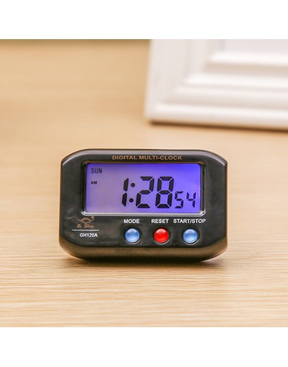 Nowy Mini cyfrowy podświetlenie LED wyświetlacz alarm stołowy zegar drzemki kalendarz przenośny zegar elektroniczny z świecenia 