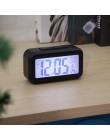 Wyświetlacz LCD czas drzemki budzik cyfrowy elektroniczny czujnik podświetlenia światło nocne światła biurowe stół uczeń dzieci 