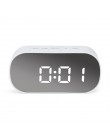 JULY'S SONG Digital Alarm Clock Mirror Digital Clock LED Snooze Night Lights Temperature Table Clocks USB Despertador Home Decor