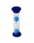 Piasek zegar, 5 kolor 2/3/5/10 minut Mini klepsydra klepsydra zegar z klepsydrą zegar do dekoracji domu (5 minut, niebieski)