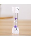 Cartoon 3Min Mini klepsydra na prysznic zegar/szczotkowanie zębów zegar z przyssawką klepsydry smile twarzy zegar nowy 2020