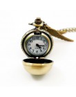 Harry Potter Cosplay złote skrzydła znicz zegarek retro kwarcowy zegarek kieszonkowy naszyjnik Quidditch kulki znicz naszyjnik z