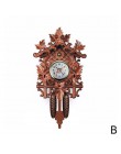 Kreatywny domu dekoracyjne ptak zegar ścienny wiszące drewno zegar z kukułką salon zegar wahadłowy akcesoria do dekoracji domu