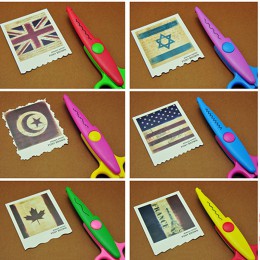 6 sztuk/partia dzieci papierowe dla dzieci nożyczki do papieru 6 do cięcia wzory zakrzywione krawędzie, DIY dekoracyjne podnośni