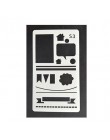 1 sztuk A6 malowanie szablon diy ręcznie robione karty podarunkowe photo album księga gości pamiętnik plastikowa linijka narzędz