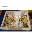 Bezramowa Europa Ulica miasta Malowanie przez numery Dekoracja domu Ręcznie malowane Abstrakcyjny obraz olejny do salonu Grafika