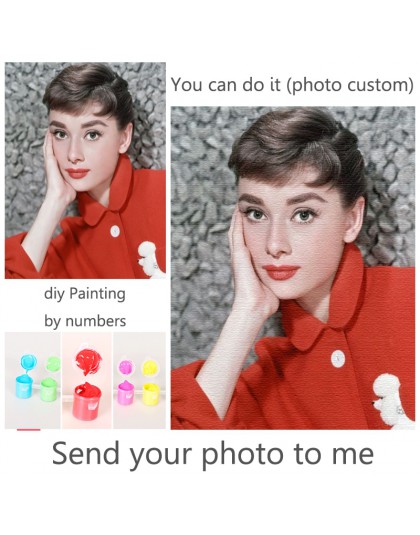 Osobowość zdjęcie dostosować obraz DIY numerami obraz rysunek kolorowanie według numerów akrylowe kot dla dorosłych z ramą