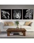 Nowoczesny obraz na ścianę płótno dekoracja do salonu zwierzęta lew wyposażenie wnętrz styl skandynawski